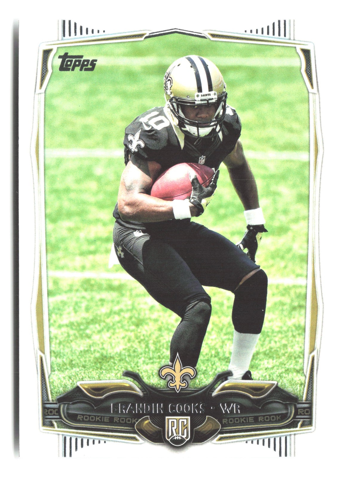 2014 Topps Chrome #149 Brandin Cooks Blue Wave Refractor