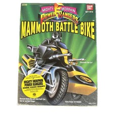 Vintage 1993 Mighty Morphin Power Rangers Mammoth Battle Bike Black Ranger RARE