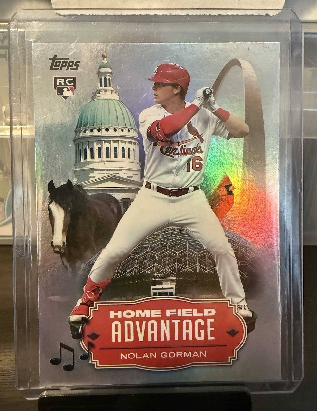 2023 Topps Nolan Gorman Home Field Advantage Rookie Case Hit #HA-1
