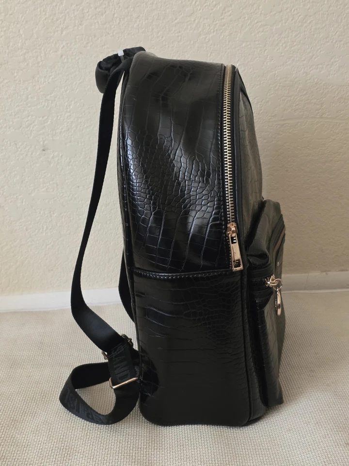 Bolso Mochila RIVER ISLAND CUERO NEGRO Foto 4 de 4