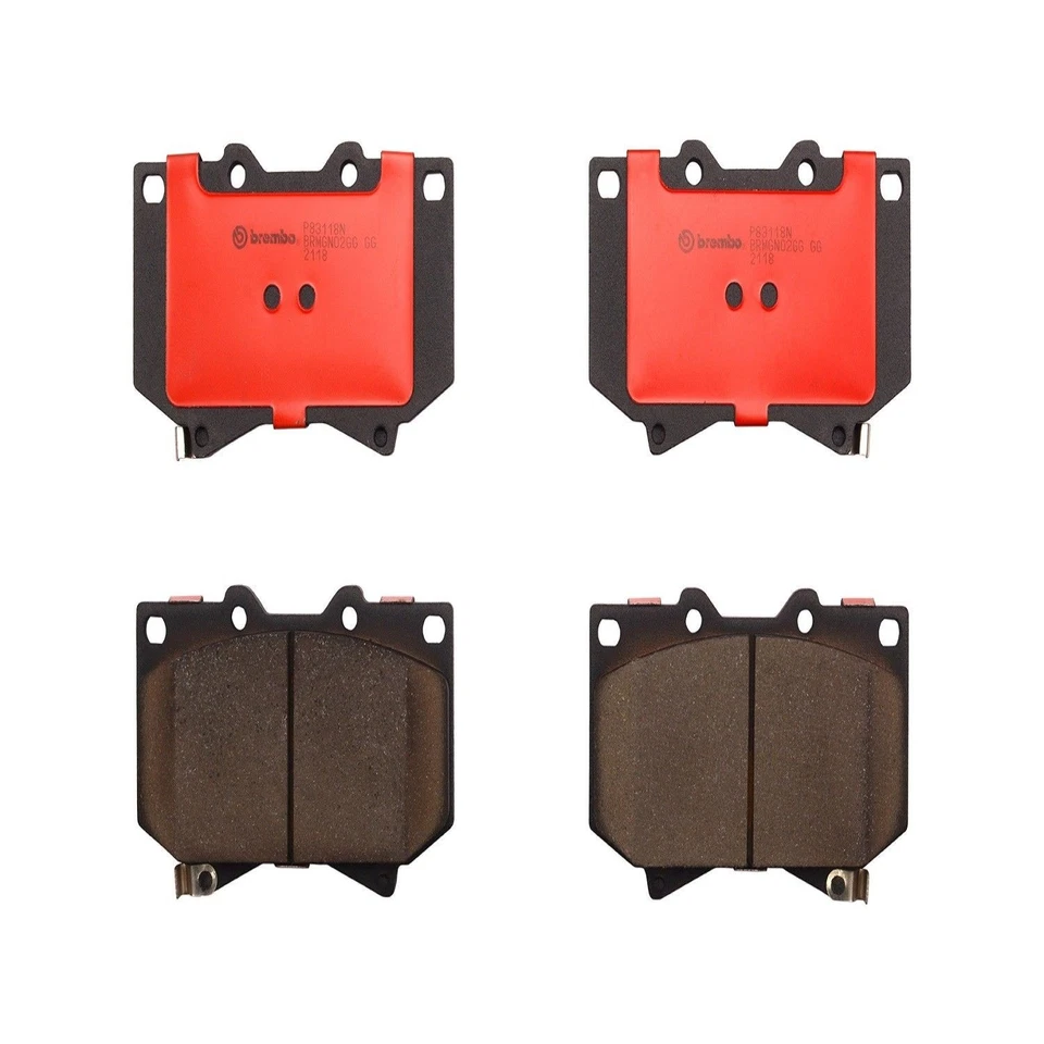 Juego de pastillas de freno de disco Brembo P83118N para 00-03 Toyota Sequoia Tundra Foto 2 de 4