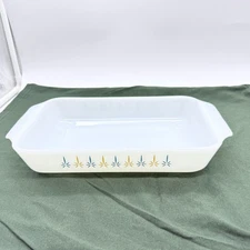 Vintage Anchor Hocking Fire-King Candle Glow 12" Rectangular Baking Dish