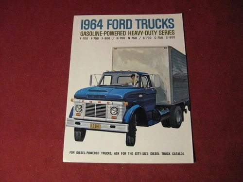 1964 Ford F N C Truck Rig Semi Sales Brochure Booklet Catalog Original Old
