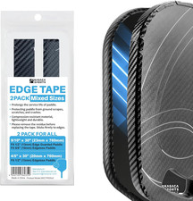 Pickleball Paddle Edge Guard Tape - 2 Pack for 16mm  13mm Paddles   3K PU Inter