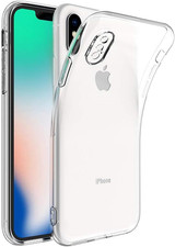 Cover Trasparente per Iphone X XS, Custodia TPU in Silicone Flessibile Morbida E