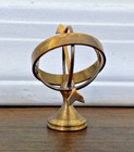 Armillary Sphere Vintage Brass Paperweight Trinket European Import Souvenir — photo 5