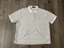 Polo Ralph Lauren Polo Shirt Mens 2XB Flesh Pony Classic Fit Collared White