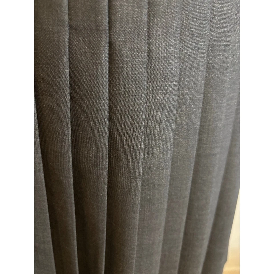 Falda plisada cintura superior cuero mezcla lana W BY WORTH Foto 3 de 4