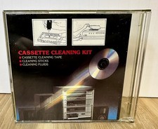 Cassette Tape Head Cleaner Demagnetizer Kit for all audio cassettes