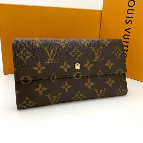 Louis Vuitton Monogram Long Wallet Trifold Pre-owned From Japan
