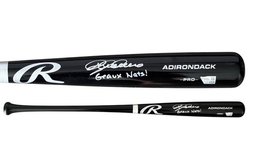 BATE DE BÉISBOL FIRMADO POR DYLAN CREWS NACIONALES DE WASHINGTON 34’ CERTIFICADO DE AUTENTICIDAD RAWLINGS FANÁTICOS - Imagen 1 de 5