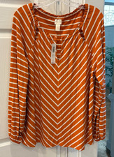 New Ladies Chico's Long Sleeve Shirt, Size 3, US Size XL, 69.00