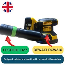 Festool D27 Hose to DeWalt DCW210 Sander Dust Extractor Adaptor Connector