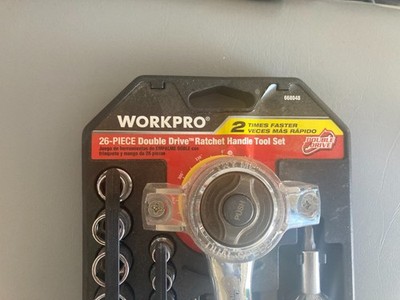 Double Drive Ratchet-NEW WORKPRO 26-Pcs Double Drive Ratchet