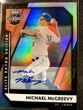 2021 Panini Elite Extra Edition #18 Michael McGreevy Autograph St. Louis Cards