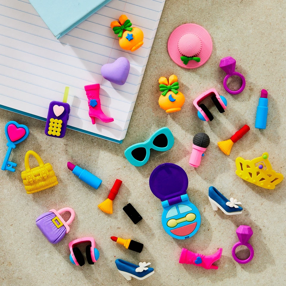 Girl Fashion-Themed Eraser Pals, Multi-Color, 25 Count - Image 3 of 4