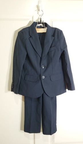 SIZE 5T- NAVY BLUE BOYS SUIT, CAT & JACK. - Picture 5 of 8