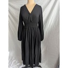 Old Navy Embroidered 100% Cotton Smocked Waist Maxi Dress Women's Sz M Vneck NWT