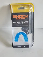 Shock Doctor Sport ADULT BRACES Mouth Guard Strapless Meets NFHS Blue