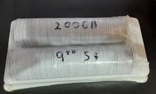 UNCIRC.  New/Unopen Tray of the  9th print 5 cents  AAFES  Pogs 2006B