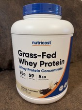 Nutricost Grass-Fed Whey Protein Concentrate Powder (Vanilla) 5LBS