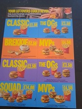 Mcdonald's Voucher Pack Expiry 28.08.26 Romford Restaurants