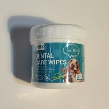 SmileDenX Dog Dental Care Wipes - Cat Dog Teeth Cleaning Finger Wipes - Dog...