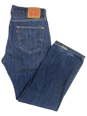 Levi's 501 Original Straight Leg Jeans W36 L30 Mid Blue Denim