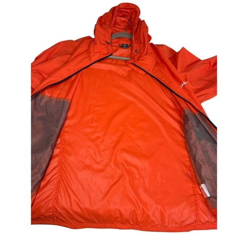 Montbell Topcon Mens M Orange Windblast Hooded Windbreaker Jacket 1103242 NWT image 11