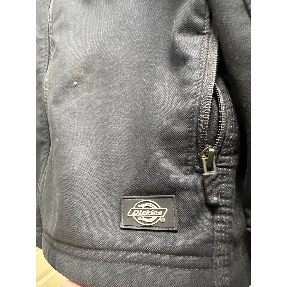 Dickies Mens XL Black Softshell Jacket Full Zip Workwear - Image 2 of 4