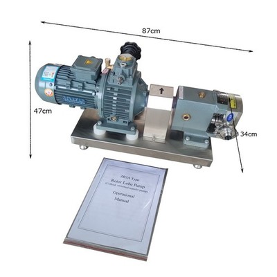 220V 3PH 0.75KW ZB3A-6 Cam Rotor Pump High Viscosity Liquids Transfer Pump