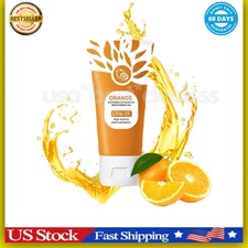 Orange Enzymes Exfoliating Gel, Organic Face and Body Exfoliating Scrub Gel