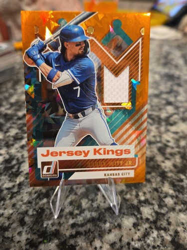 2025 Donruss Baseball Bobby Whitt Jr Orange Cracked Ice Jersey Kings - #JK-BWJ - Picture 1 of 4