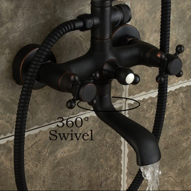 BWE 1Spray Bathroom Outdoor Wall Bar Shower Kit With Tub, 45 OFF