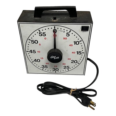 Gralab Model 165-A Timer / Auction Timer WHITE VINTAGE TESTED WORKS