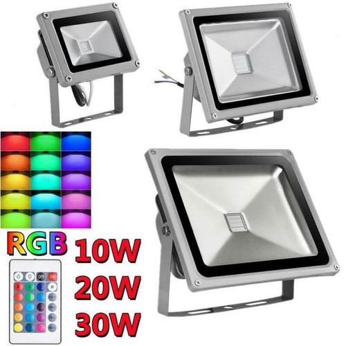 LED Fluter Außen Strahler Flutlicht Scheinwerfer RGB lampe mit Fernbedienung DE - Bild 6 von 28