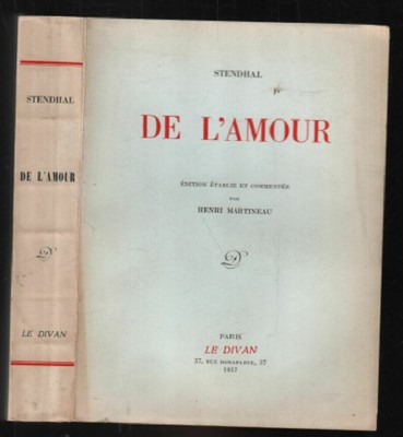 De L Amour Stendhal Martineau Henri Bon Etat Ebay