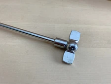 LEEDY 30s 40s Vtg TENSION T-ROD Part Marching Snare Bass Drum Single 10 3/8" Crm