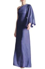 Sachin Babi Cobalt Blue Keely One-Shoulder Gown Dress Size 0 325