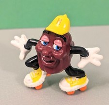 Vtg 80s California Raisins Roller Skating Figure - Fun 1988 Applause Calrab Toy