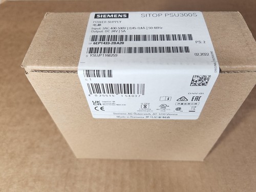 NEW Siemens 6EP1433-2BA20 Power Supply SITOP PSU300S - Picture 2 of 2