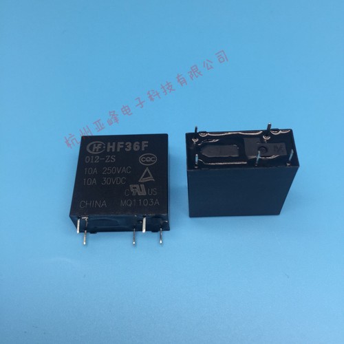 Relè HF36F 4 PIN - Lotto Da 10 Pezzi, 5V, 12V O 24V DC, Per Applicazioni Elettroniche E Industriali