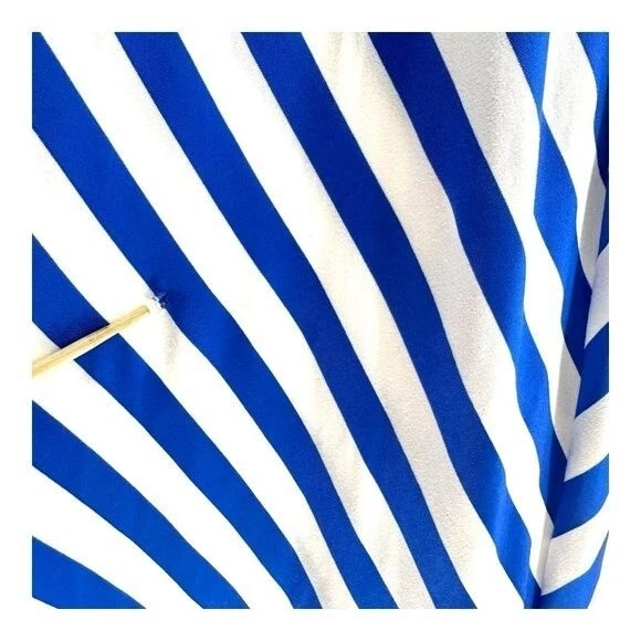 Maxi Vestido Susana Monaco | S Pequeño Azul y Blanco a Rayas Foto 3 de 4