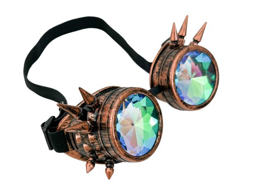 Vintage Steampunk Goggles Kaleidoscope Sunglasses Gothic Retro Cosplay Party NFS - Picture 39 of 46