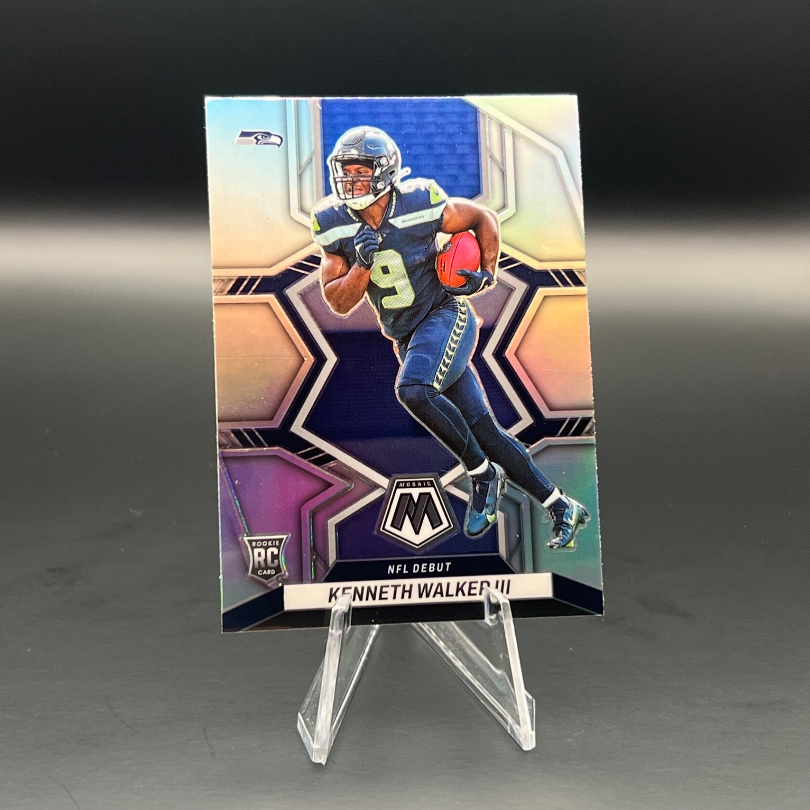 Kenneth Walker III 2022 Panini Mosaic #284 Silver Prizm RC Seattle Seahawks