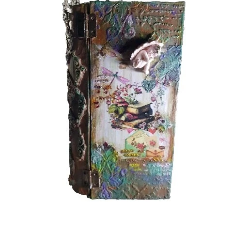 Scatola Portaoggetti In Legno Vintage, Piccolo Organizer Per Gioielli E Libri Scatola Del Tesoro Arredamento Per Casa Stile 94615565