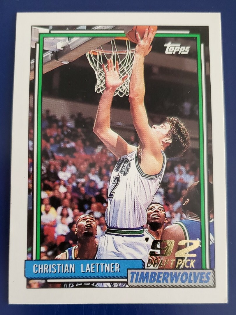 1992-93 Topps Christian Laettner Minnesota Timberwolves #334 RC