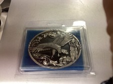 Soaring Eagle 1995 Siskiyou Pewter Belt Buckle A-2 Vintage