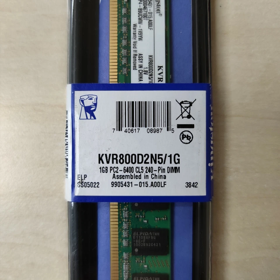Kingston Memory KVR800D2N5/1G 1GB 128M x 64-Bit DDR2-800 CL5 SDRAM 240-Pin DIMM - Image 2 of 4
