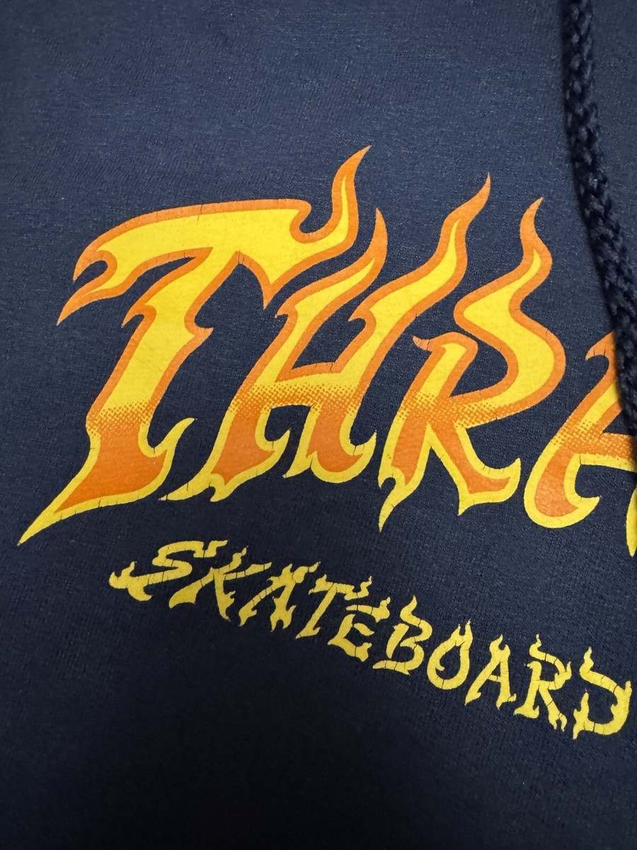 THRASHER - S 90s THRASHER スウェット FLAME HANES USA製 S 90s THRASHER スウェット FLAME HANES USA製